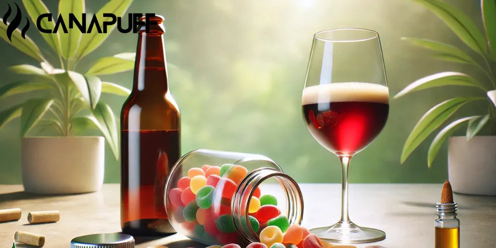 ¿Puedes mezclar Gominolas de CBD con alcohol? Guía de seguridad y efectos-Canapuff
