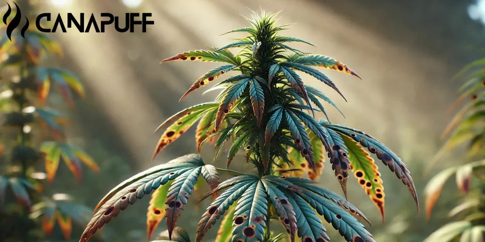 Manchas marrones en las hojas de Cannabis