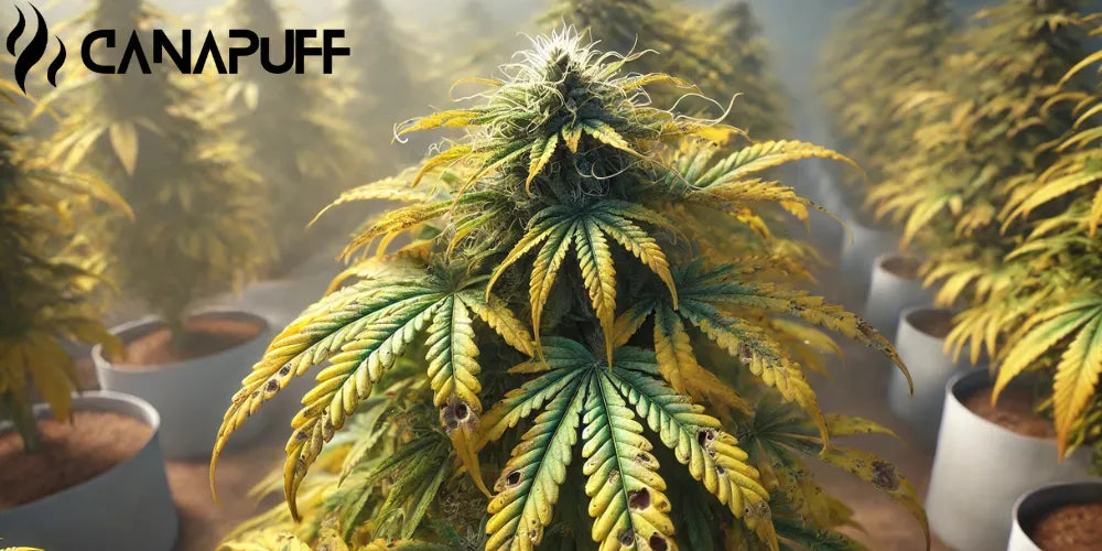 Síntomas de la hoja de Cannabis