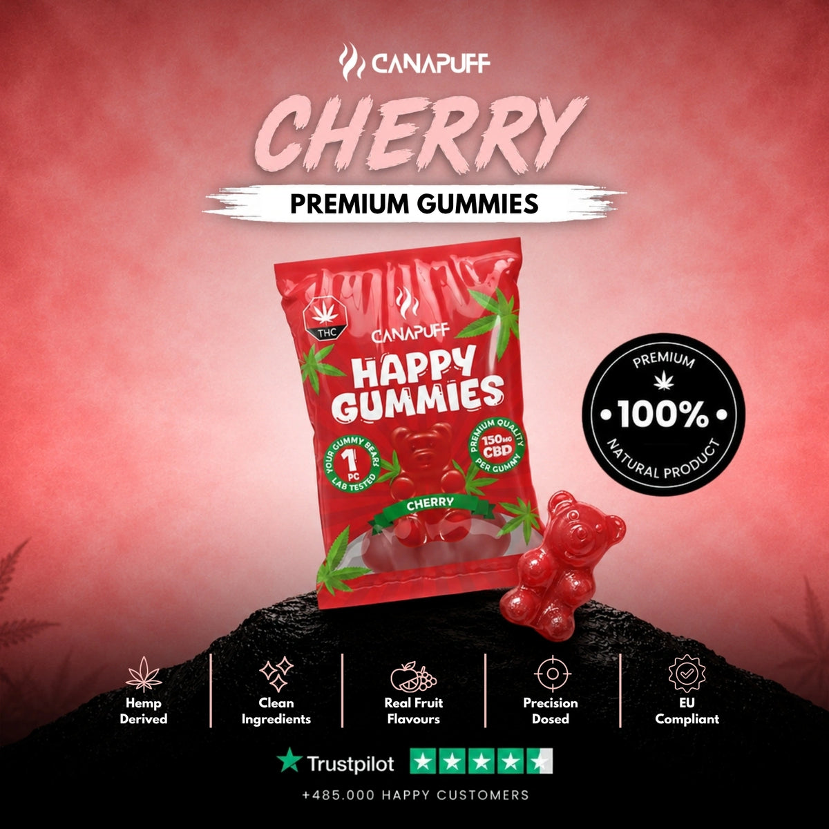 CBD Gummies Cherry – gummies, photo 2