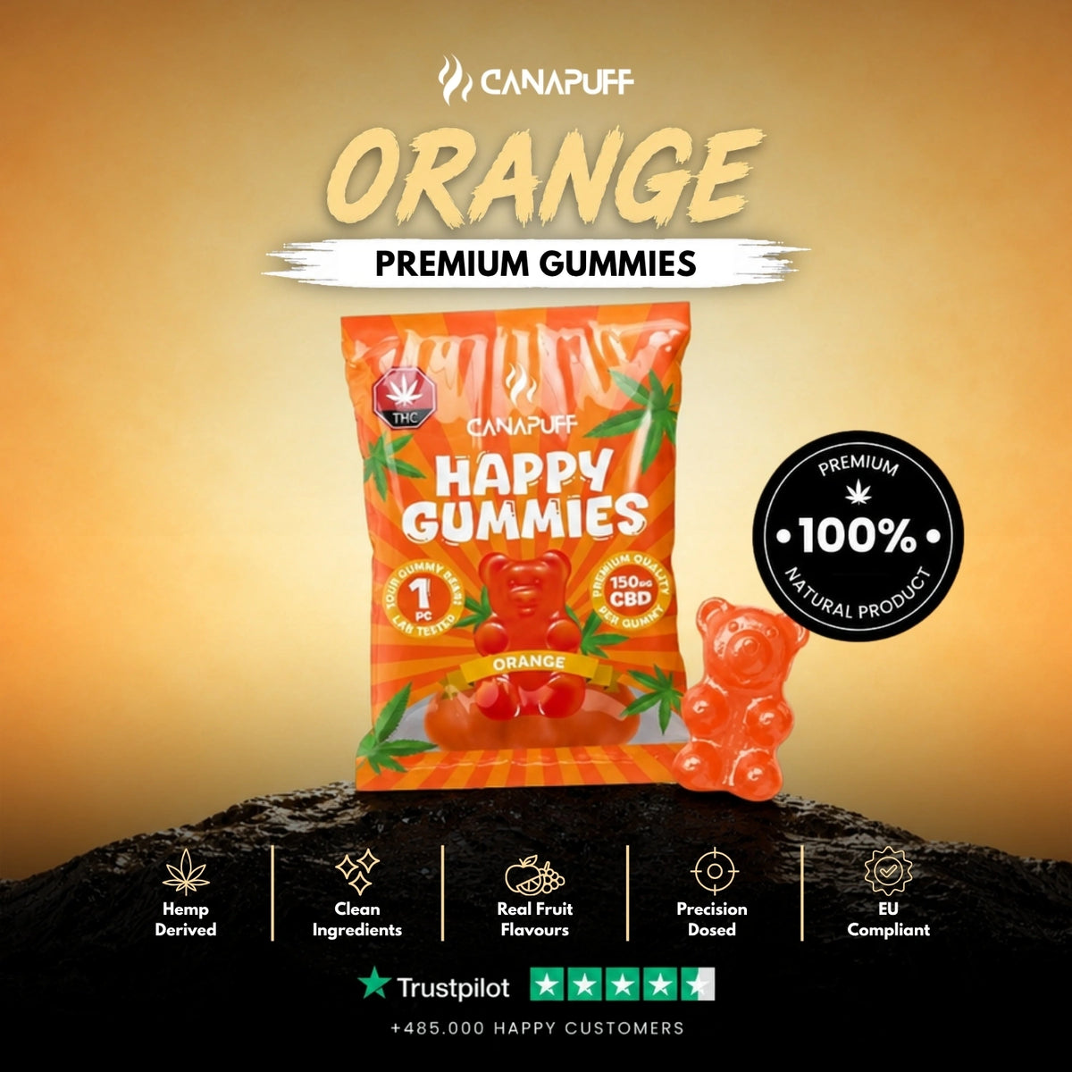 CBD Gummies Orange – gummies, photo 2