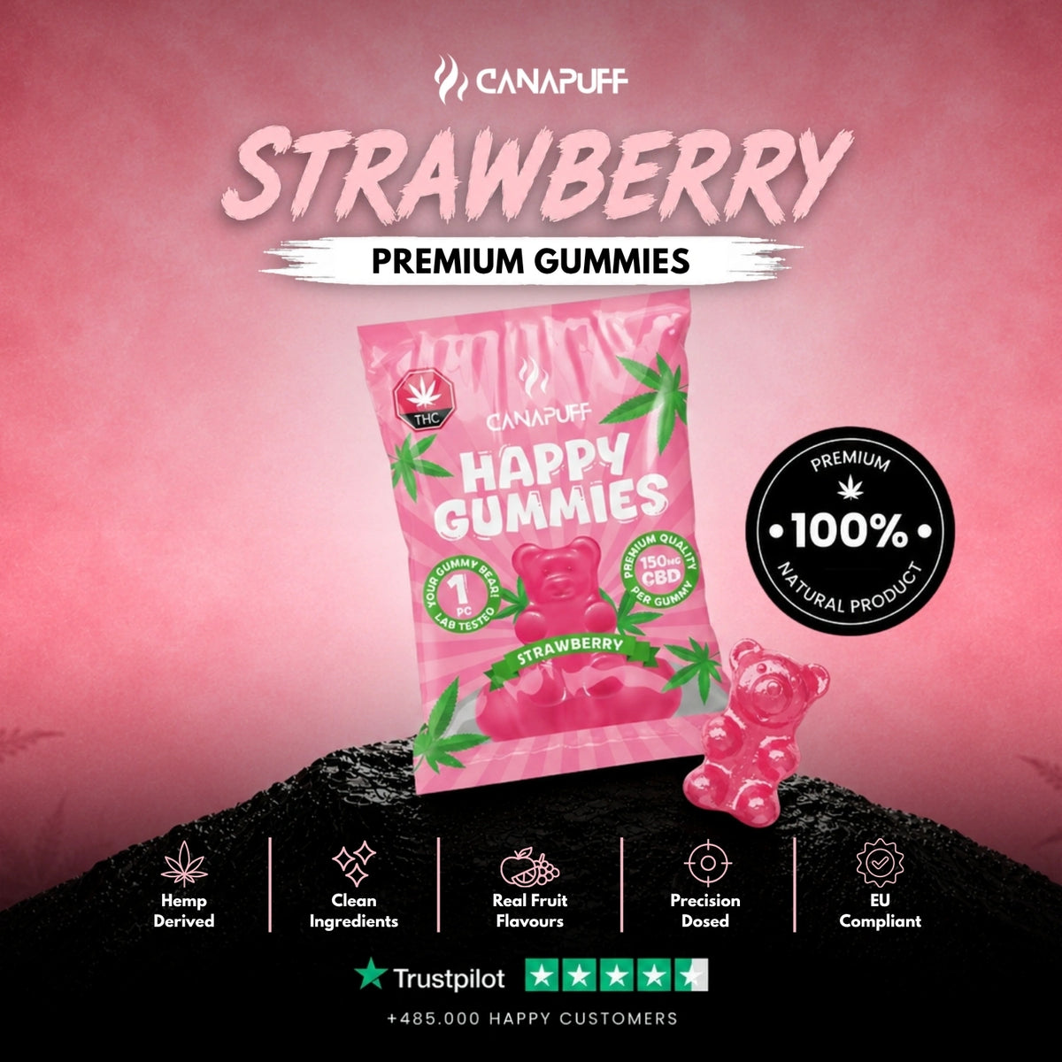 CBD Gummies Strawberry – gummies, photo 2