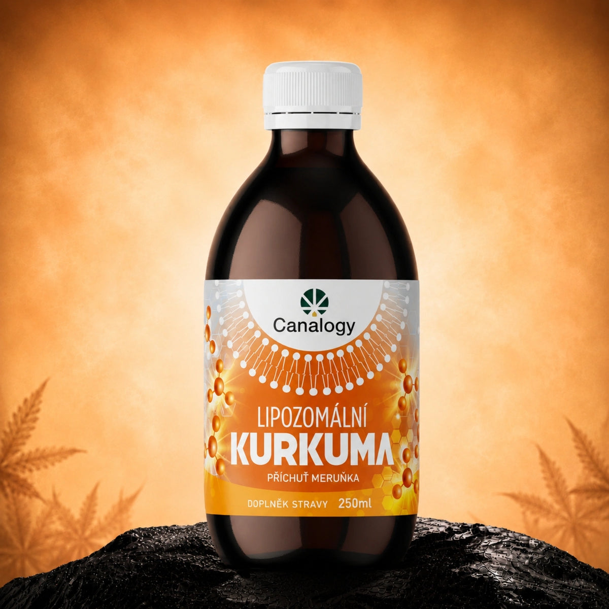 CBD liposomal Curcumine – flacon de complément alimentaire
