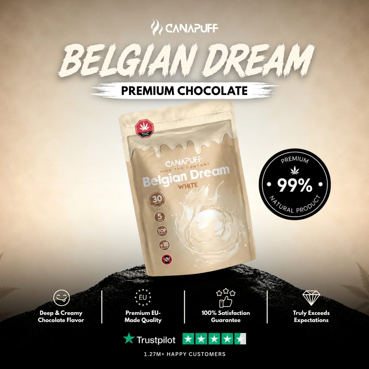 Delta 9 Chocolate White – chocolate, photo 2