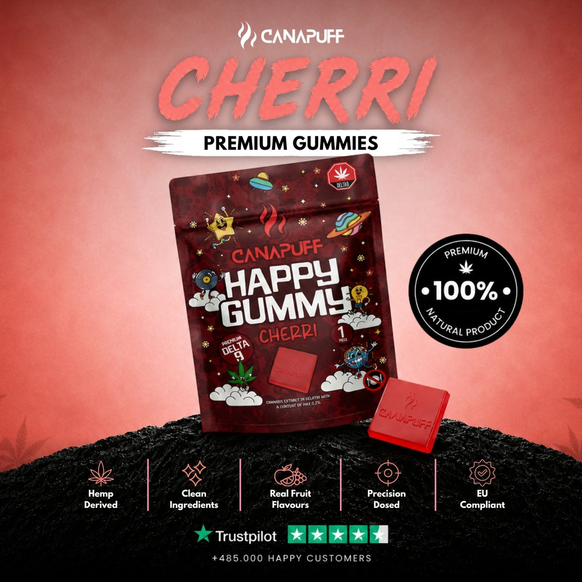 Delta 9 Gummy Cherri – gummies, photo 2