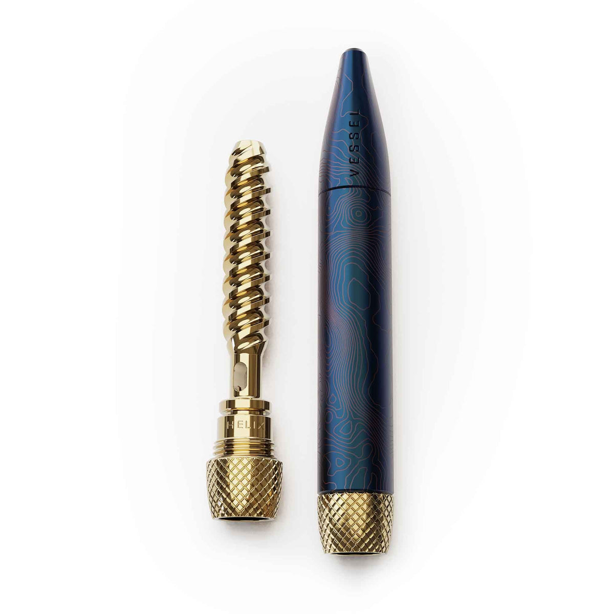 Vaper Vessel en azul con boquilla Helix