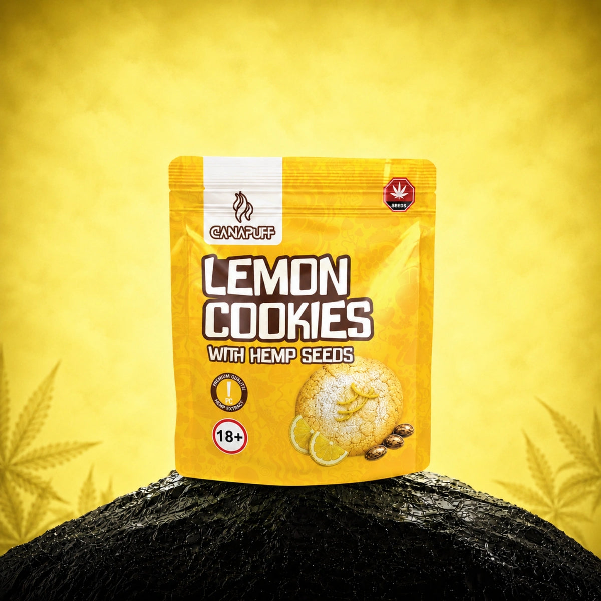 Lemon Cookies with hemp seeds – cookies
