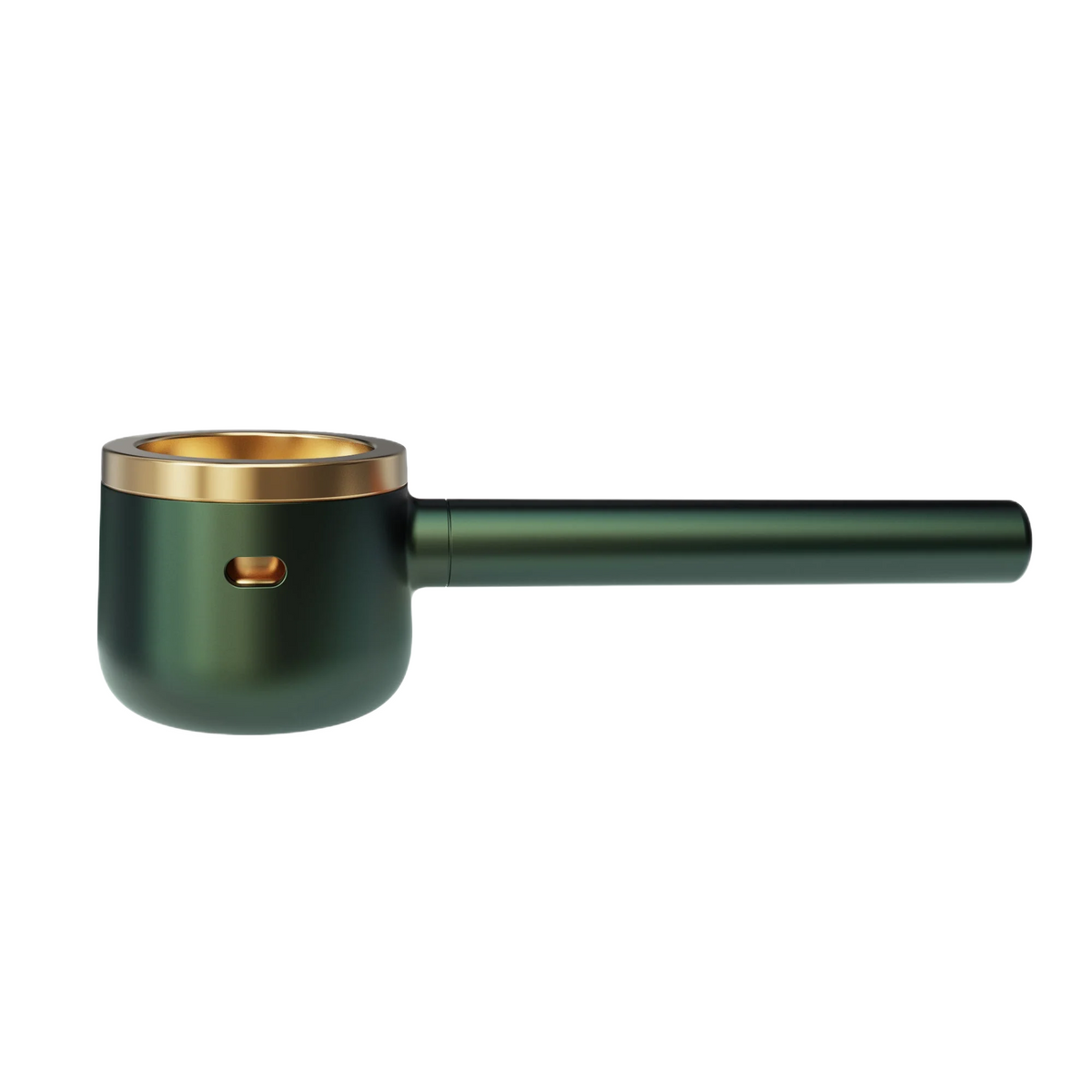 Vessel Pipe у кольорі Emerald з обідком і чашею золотистого відтінку