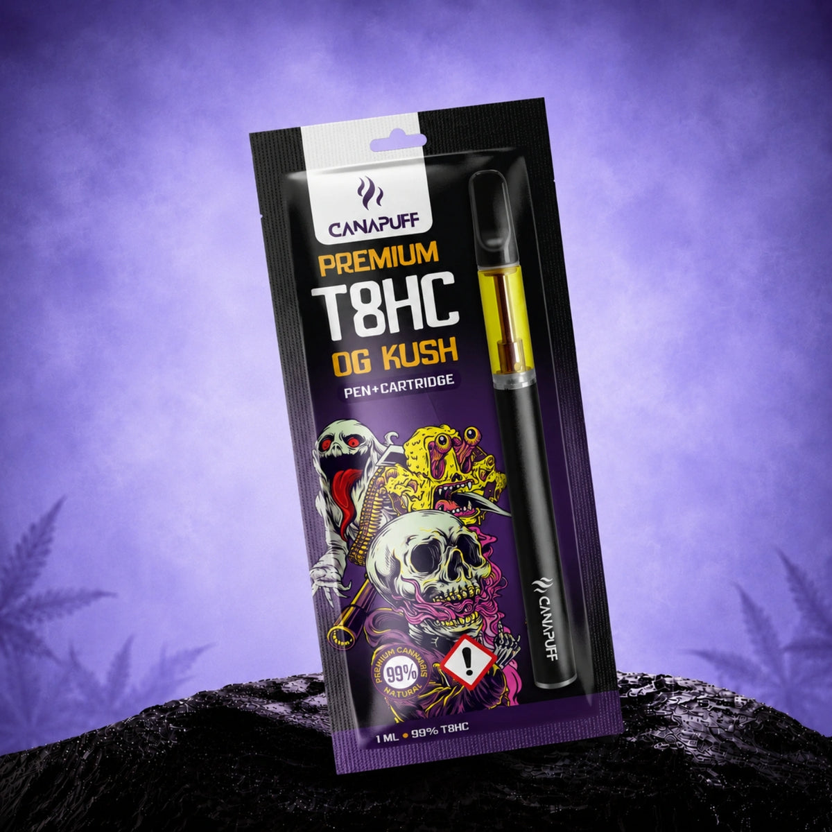 Canapuff T8HC Pen+Cartridge OG Kush 99%, 1 мл