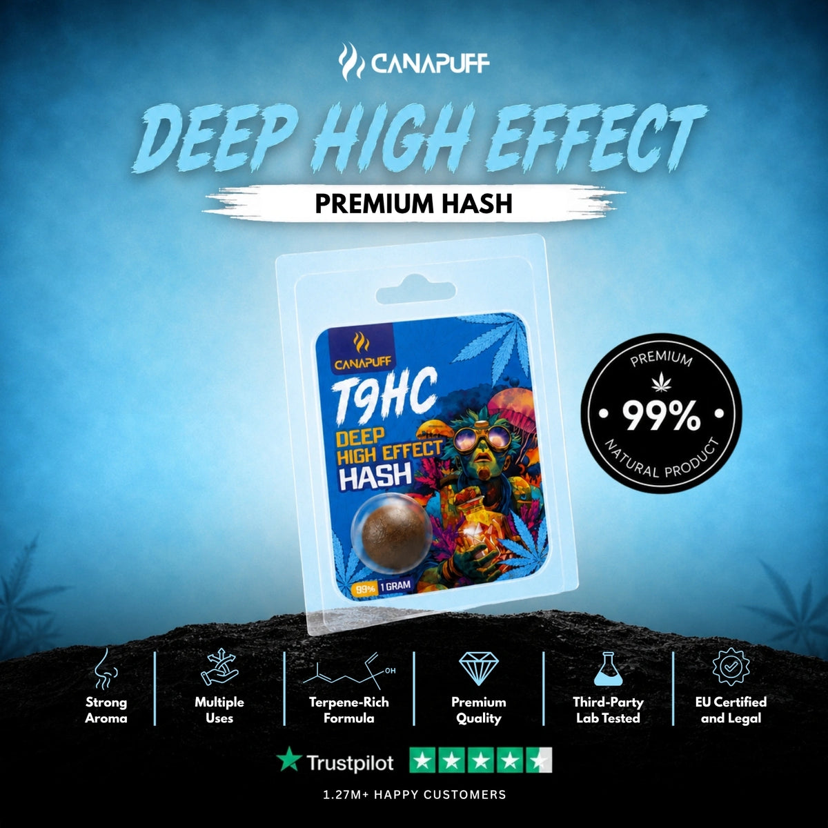 TⳊHC Hash Deep High Effect 99% – hash, photo 2