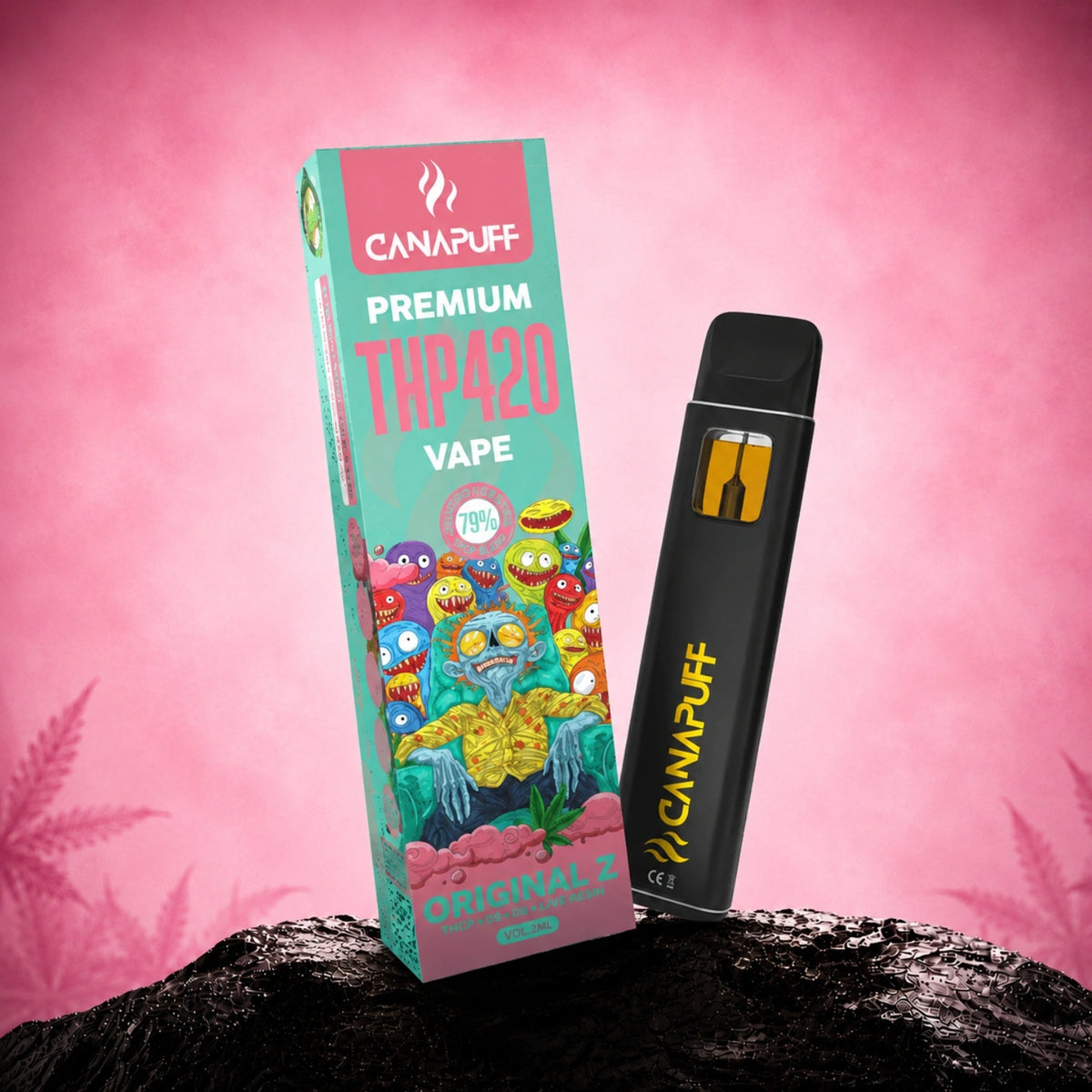 Canapuff THP420 vape disposable pen 79% 1 ml