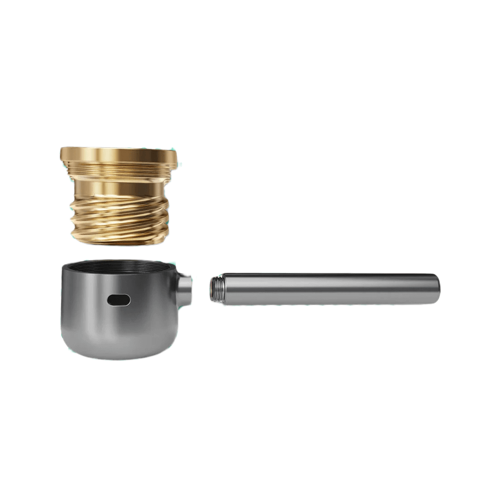 Vessel Pipe у кольорі gunmetal із латунним ковпачком і компонентами мундштука