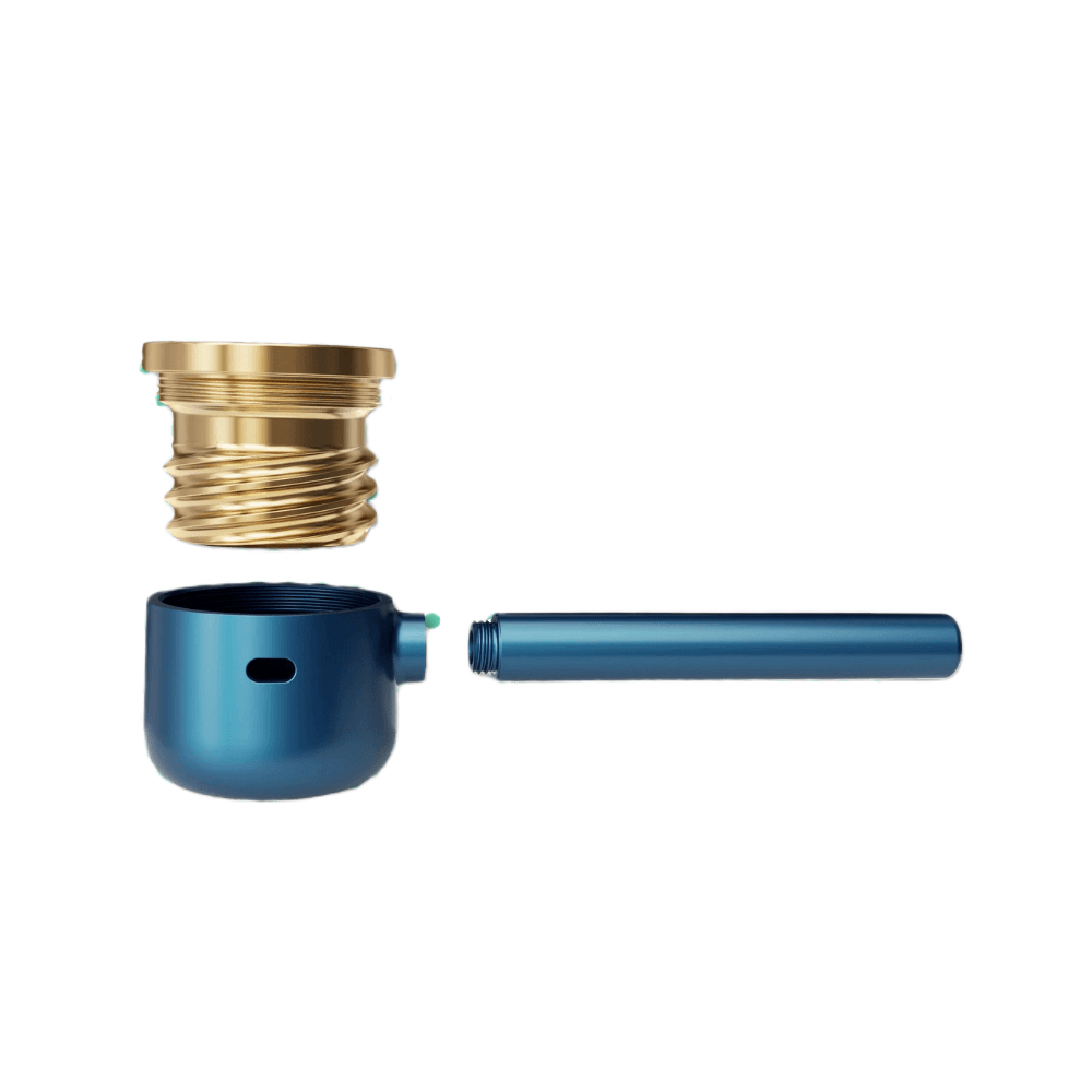 Vessel Pipe Maritime із золотим ковпачком і синьою чашею