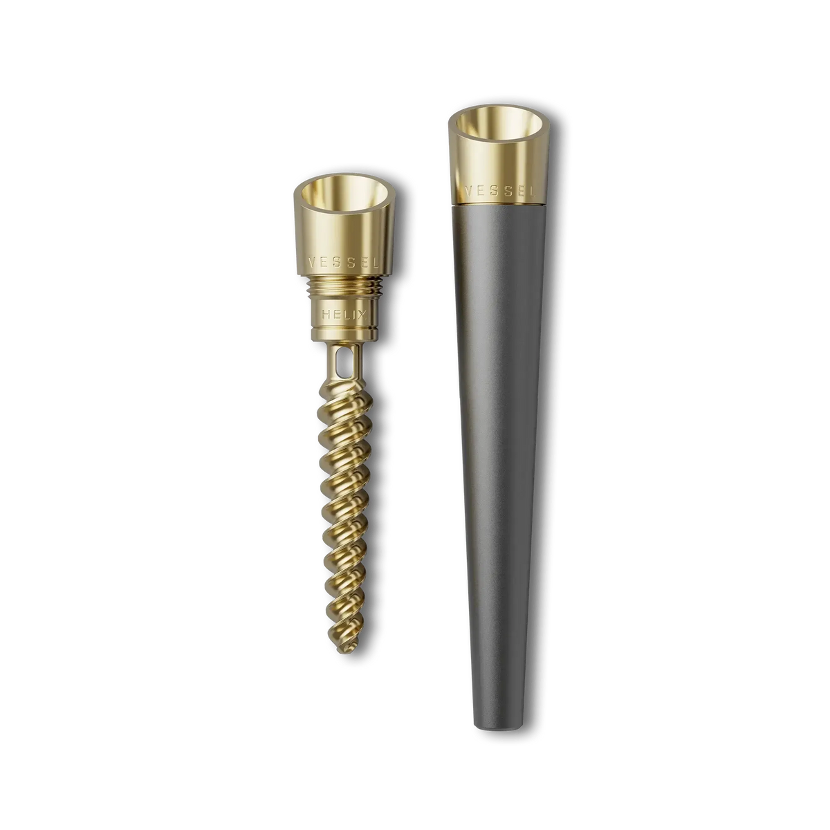 Pen Vessel design negru și auriu