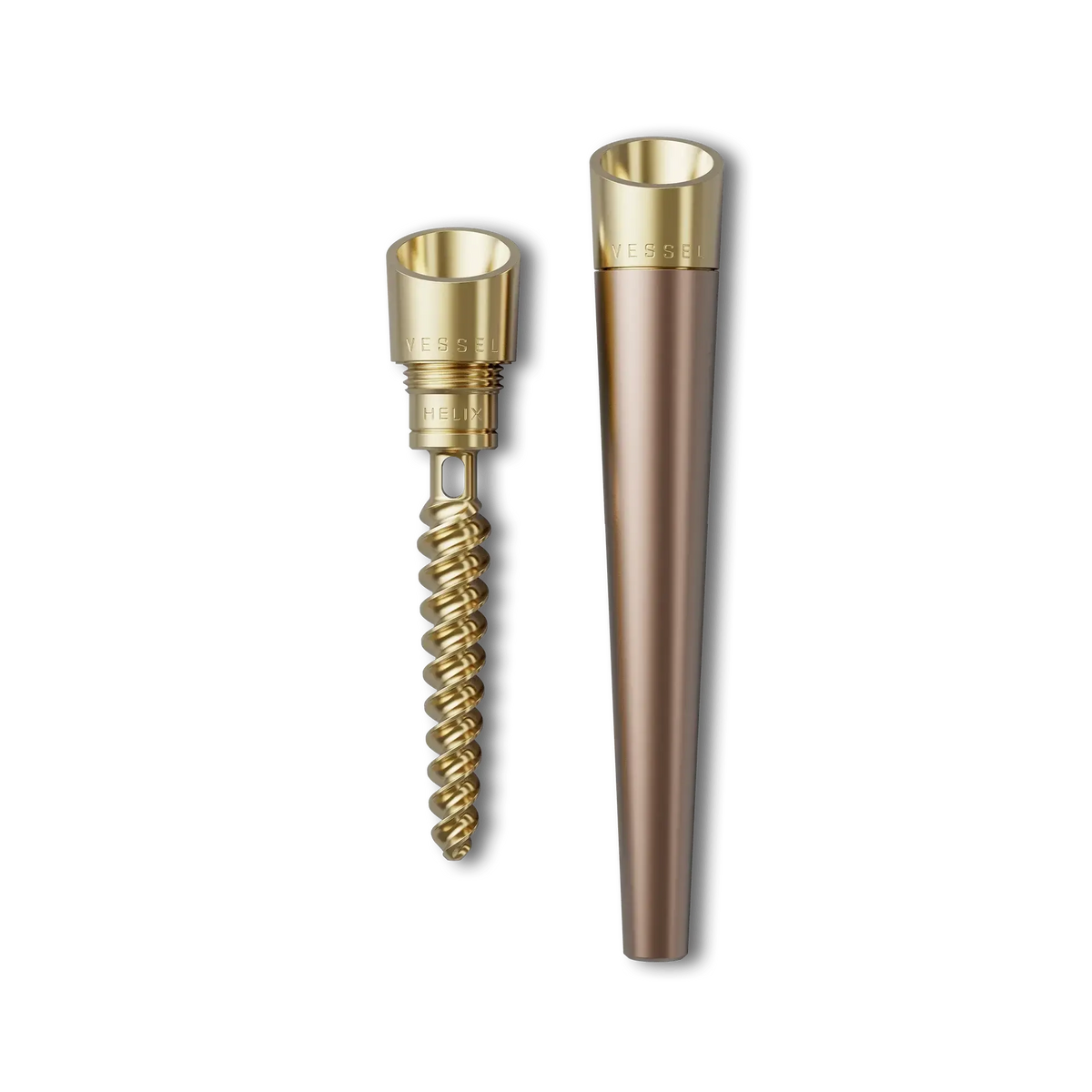 Pen Vessel cu piesă de gură Helix în aur roz