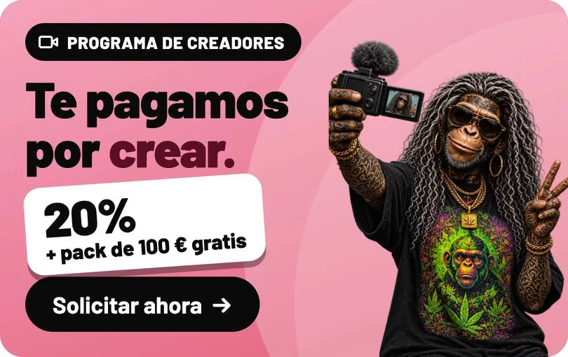 Programa de creadores: Te pagamos por crear. 20% + pack de 100 € gratis. Solicitar ahora