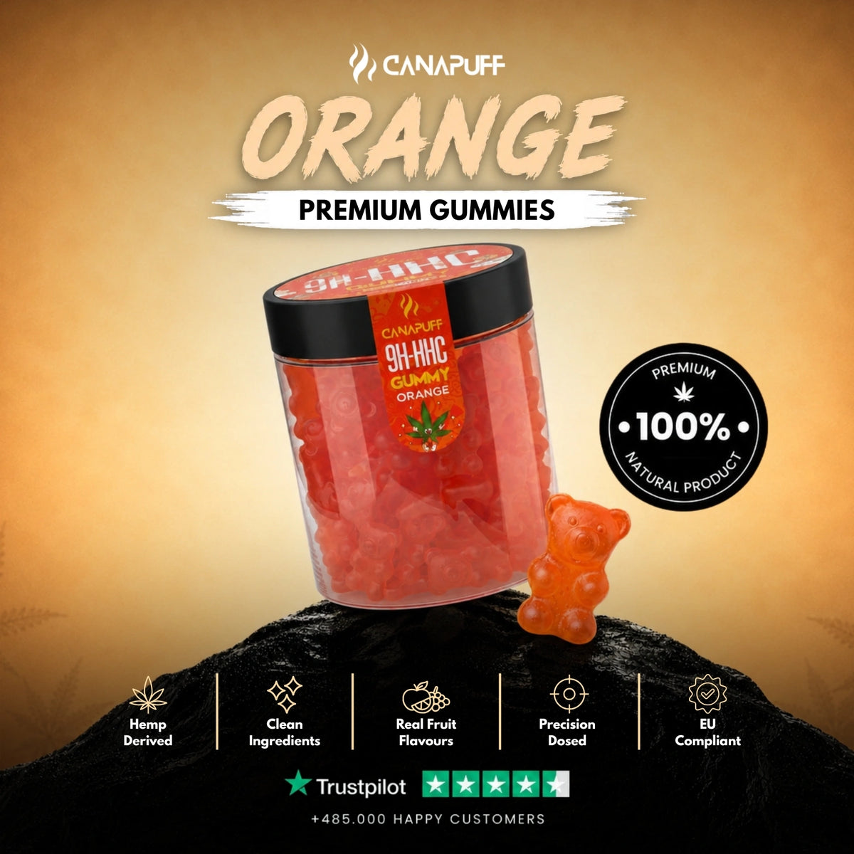9H-HHC Gummies Orange – gummies, photo 2