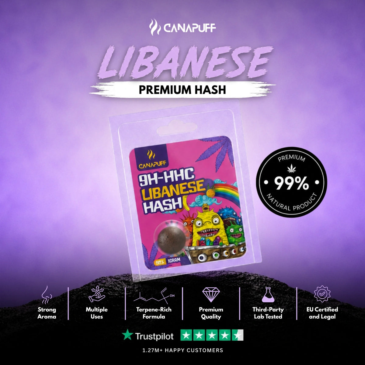 9H-HHC Hash Libanese 99% – hash, photo 2