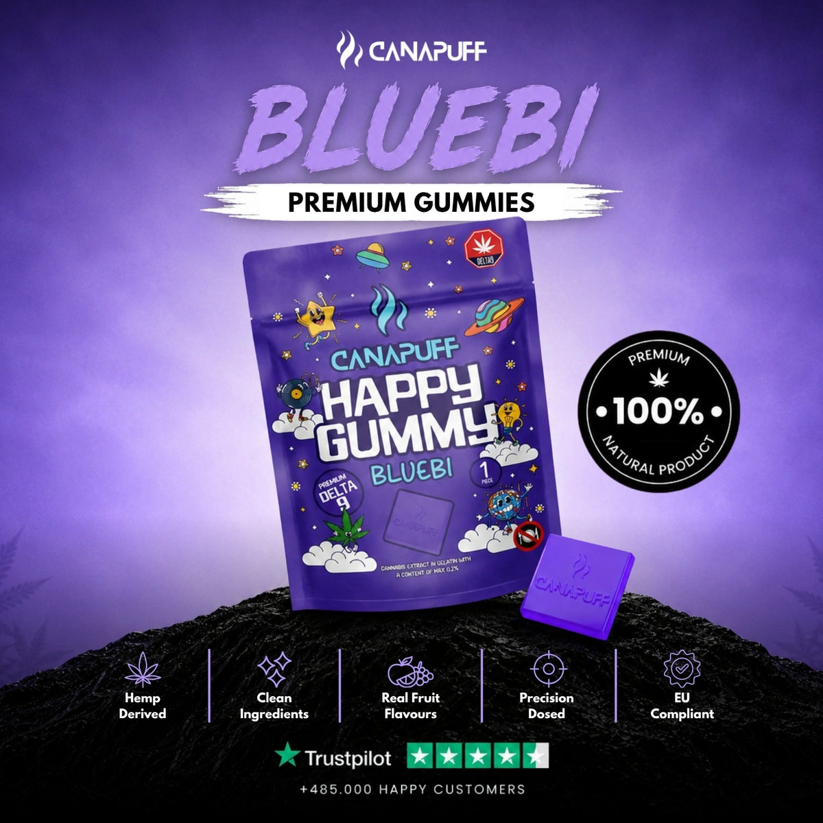 Delta 9 Gummy Bluebi – gummies, photo 2