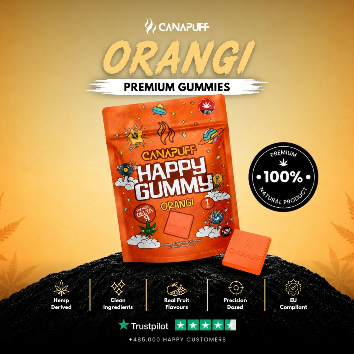 Delta 9 Gummy Orangi – gummies, photo 2