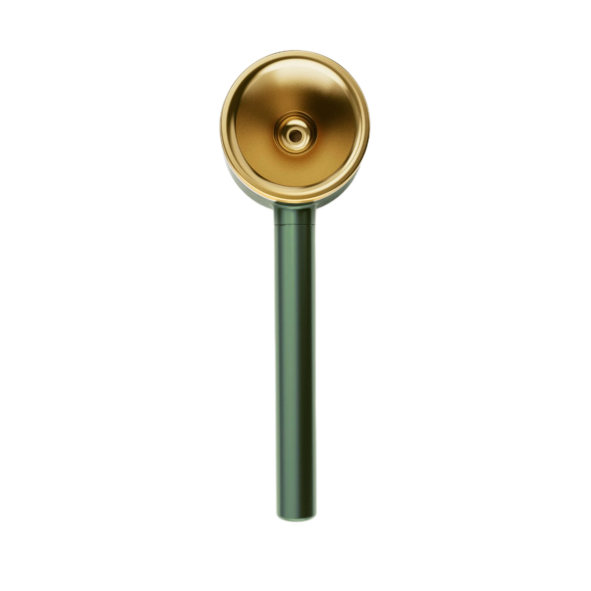 Pipa Canapuff Vessel en Emerald con cazoleta dorada y boquilla verde