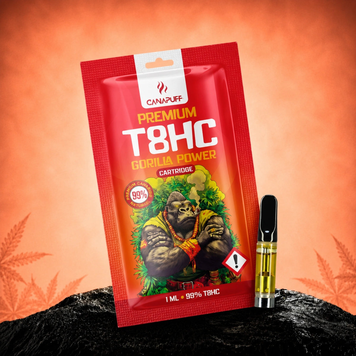 Картридж Canapuff T8HC Gorilla Power, 1 мл, міцність 99%