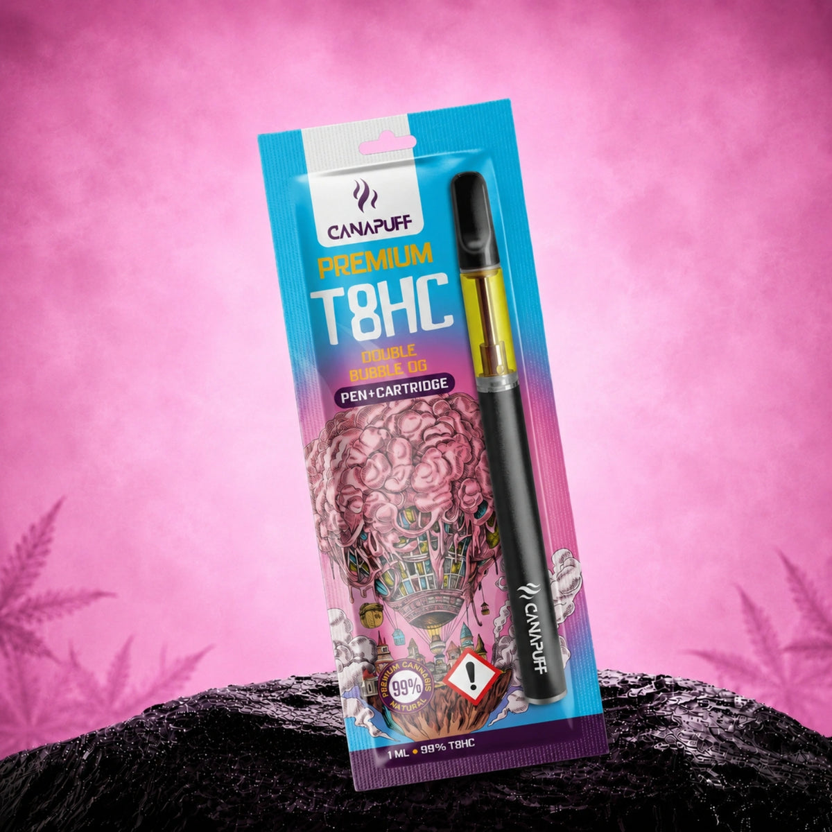 Canapuff T8HC pen і картридж, Double Bubble OG, 99%, 1 мл