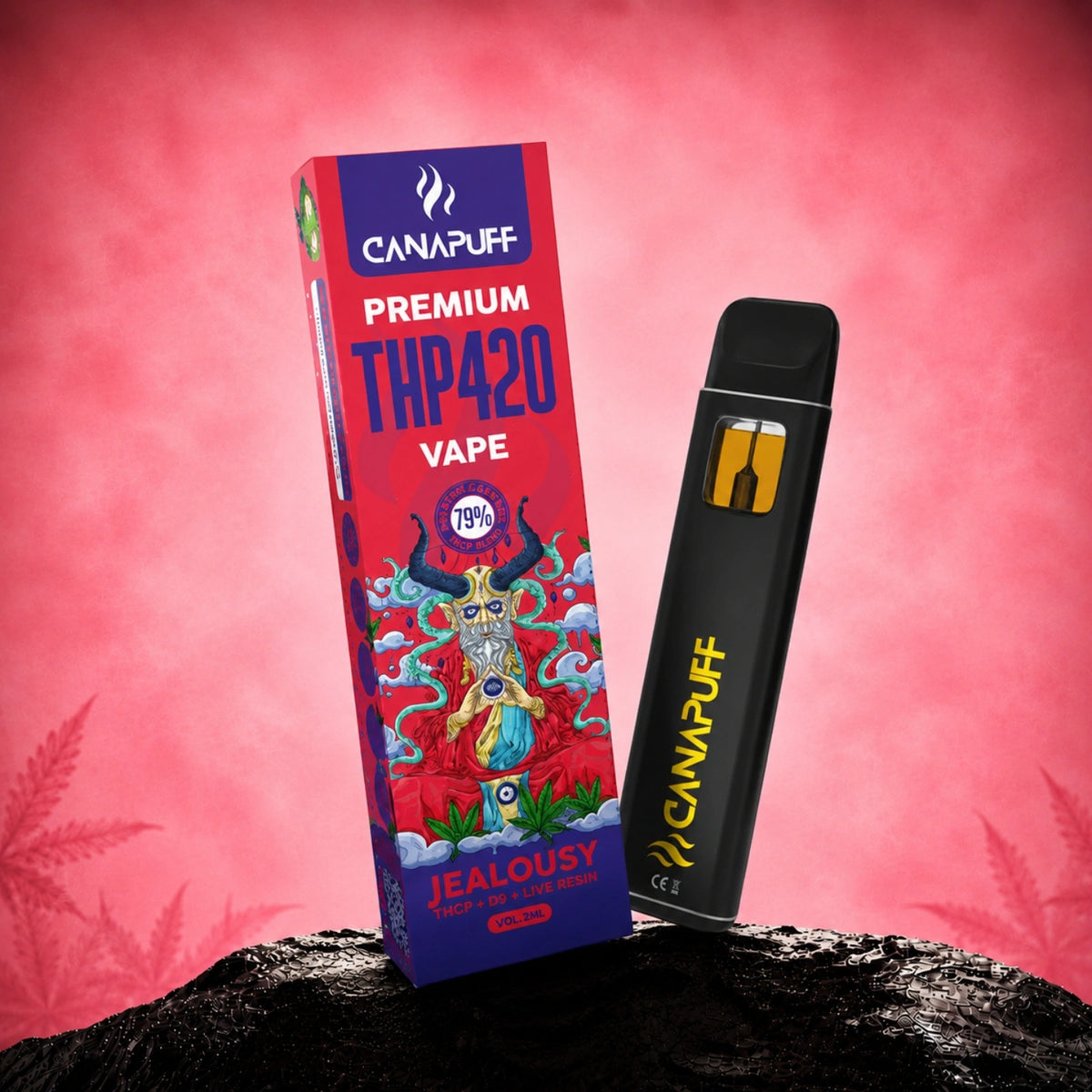Canapuff THP420 Vape Jealousy 79% 1 ml disposable pen