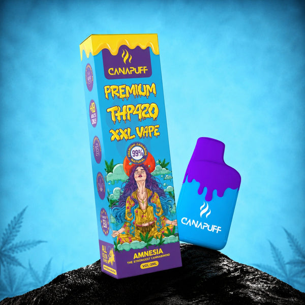 Vape XXL Canapuff THP420 Amnesia 99%, pen desechable de 2ml
