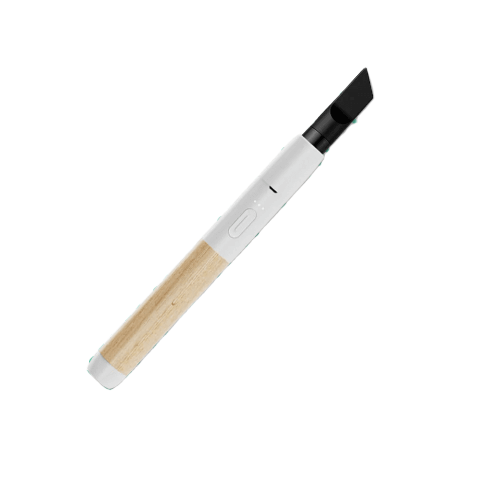 Vape pen Vessel Craftsman, design în alb și lemn de fag