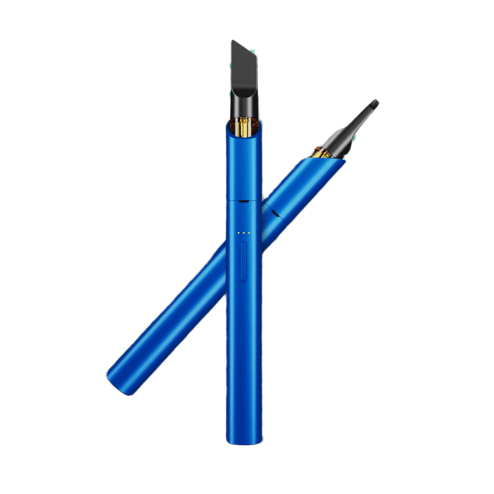 Vape pen Canapuff Vessel Vista Edge în albastru cobalt, pachet de două