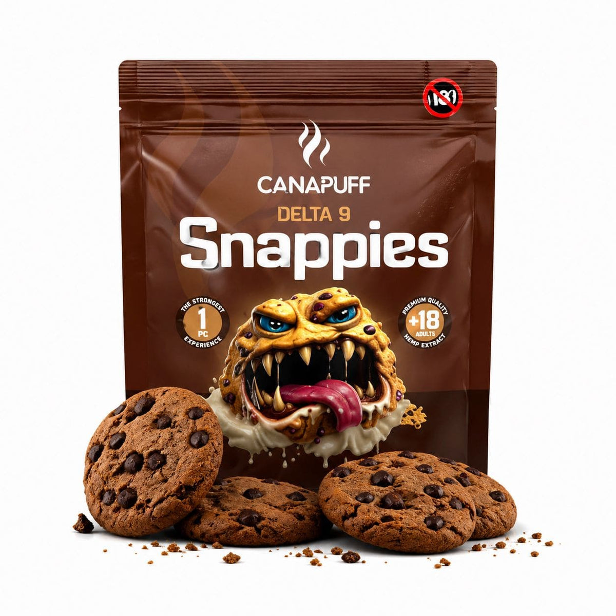 Canapuff Delta 9 Snappies cookies pack
