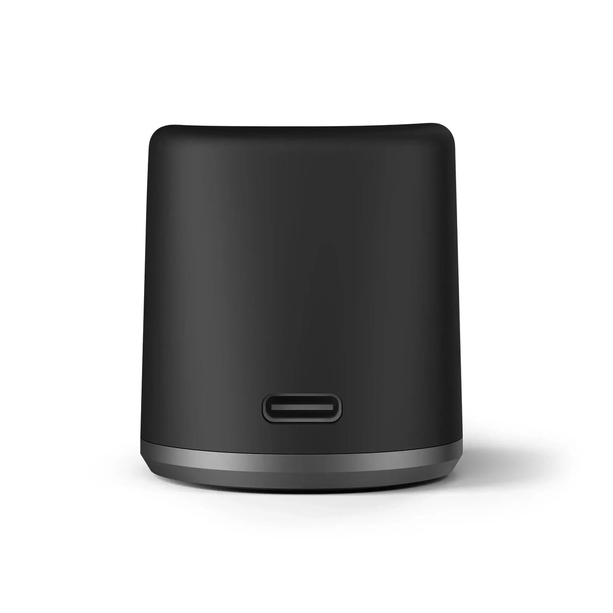Zadní pohled na černou nabíječku Vaporizéry dock